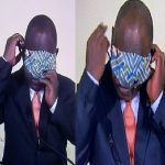 President Ramaphosa struggling with mask